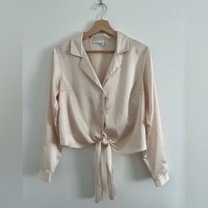 ASOS Satin Cream Blouse